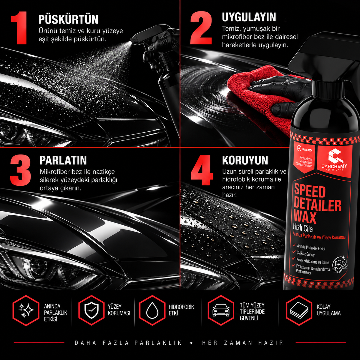Hızlı Cila - Speed Detailer Wax 500 ml