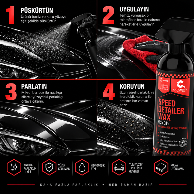 Hızlı Cila - Speed Detailer Wax 500 ml