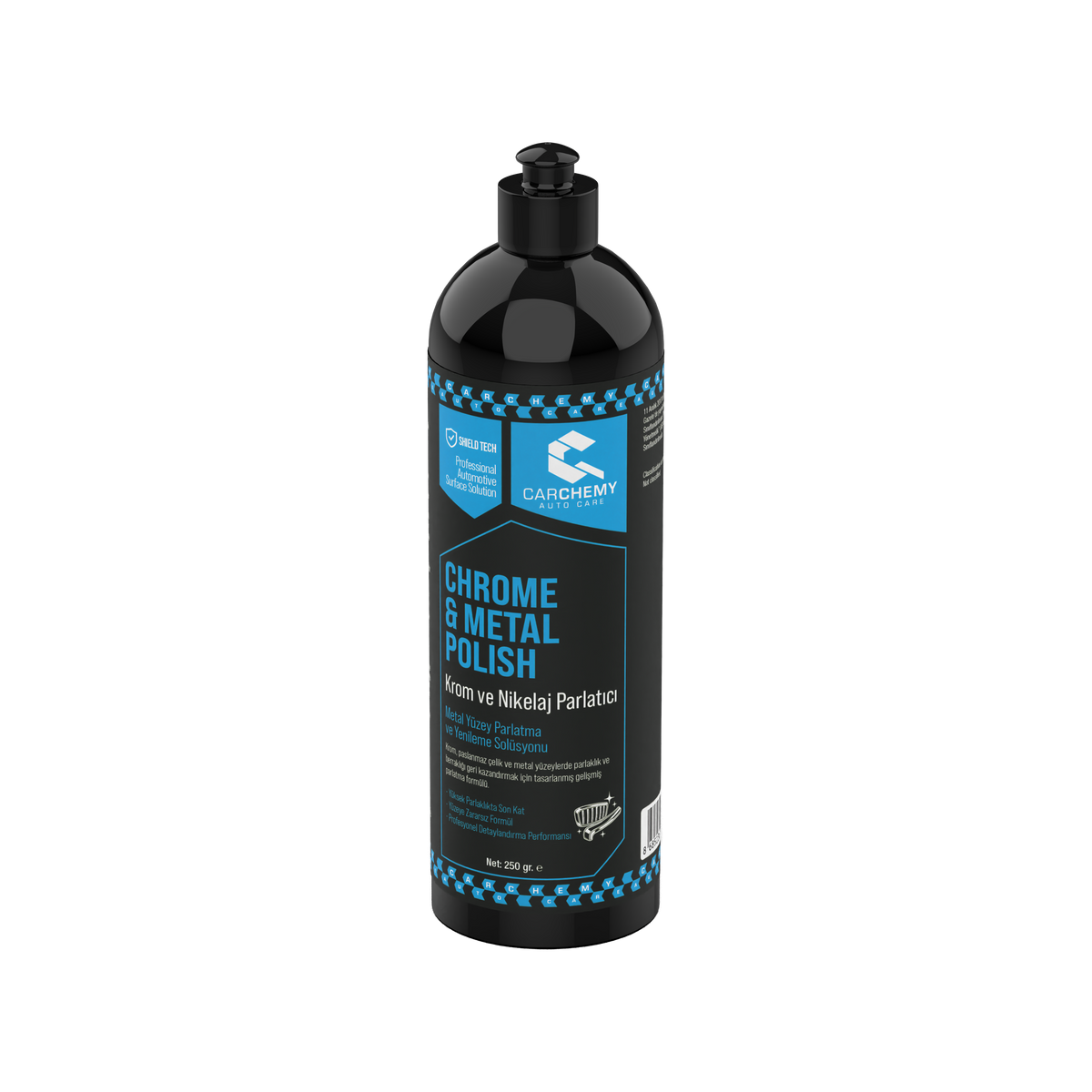 Krom ve Nikelaj Parlatıcı - Chrome & Metal Polish 250 gr
