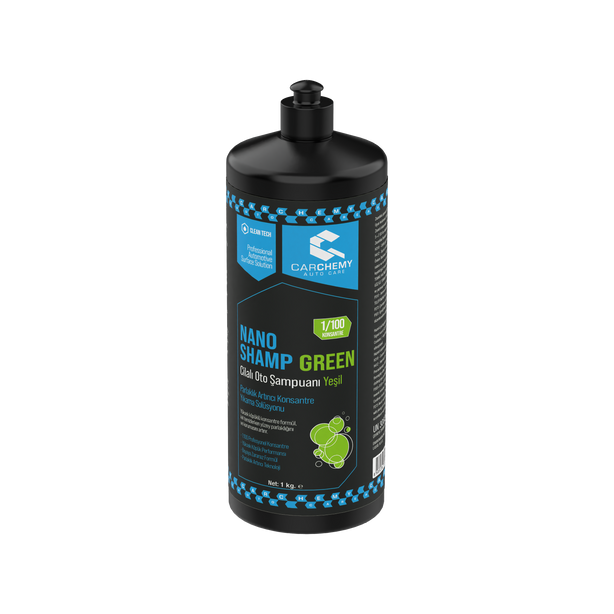 Cilalı Oto Şampuanı Yeşil - Nano Shamp Green 1 kg