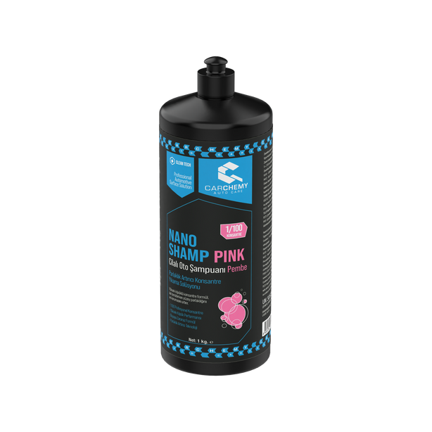 Cilalı Oto Şampuanı Pembe - Nano Shamp Pink 1 kg