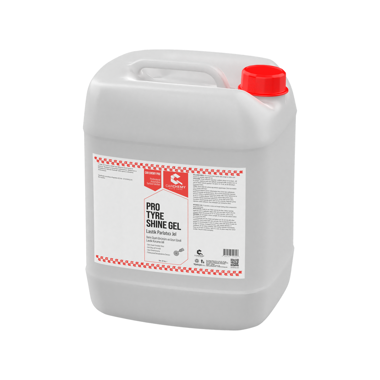 Lastik Parlatıcı Jel - Pro Tyre Shine Gel - 20 kg